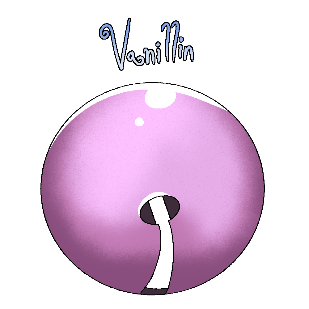 Clickable link to the page on Vanillin. It is shaped like his pink collar bell.